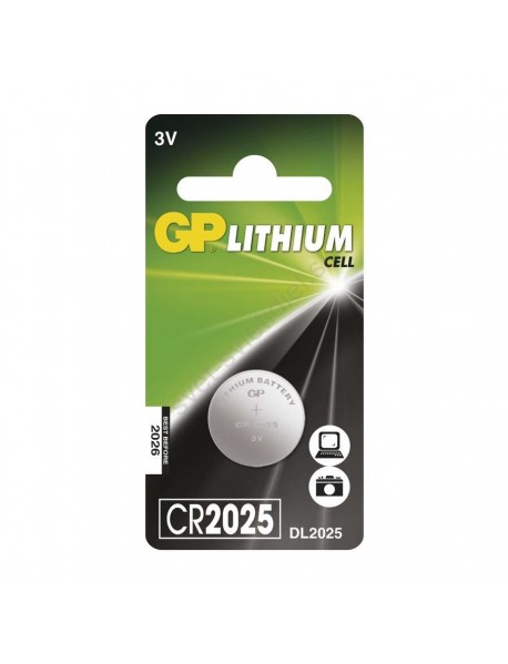 Batéria CR2025 GP LITHIUM 3V/170 mAh