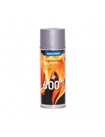 MasHeatresistant spray 400mml 600°C SILVER