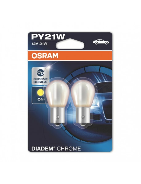 OSRAM 12V 21W BAU15s Diadem Chrome